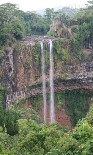 Der Chamarel Wasserfall auf Mauritius
